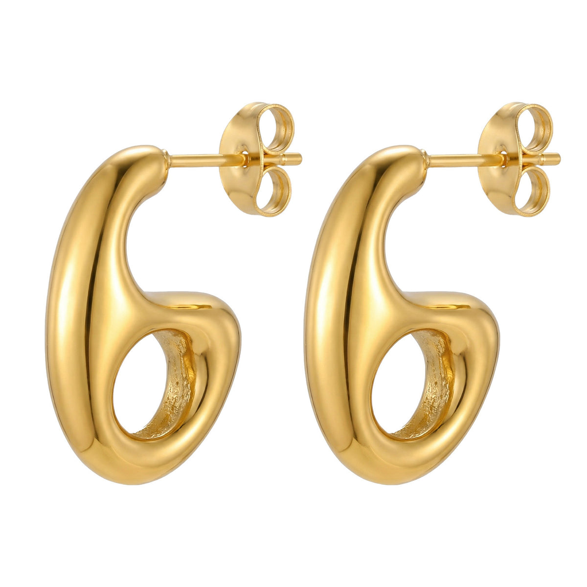 Stainless Steel Geometric Earrings