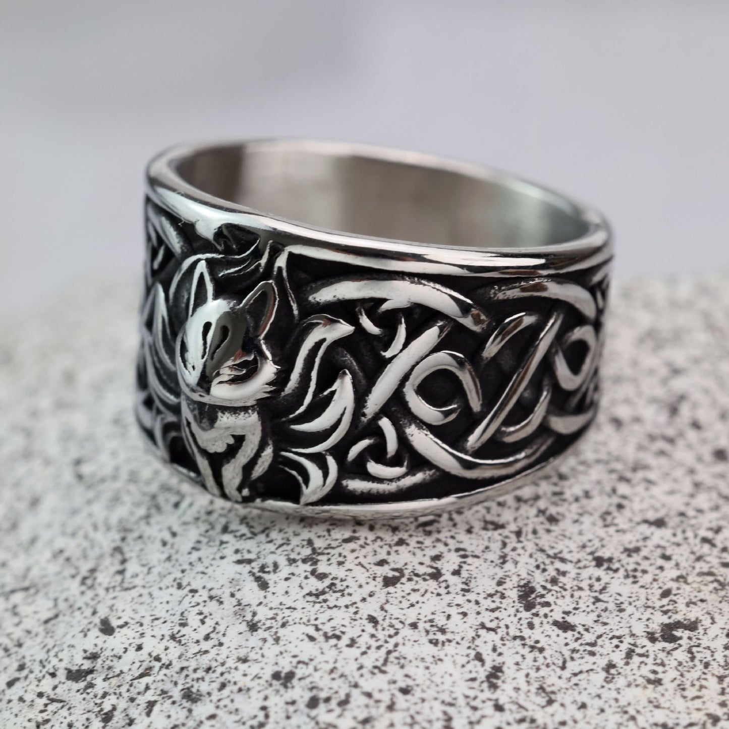Cross-Border New Products Nine-Tailed Fox Men's Ring