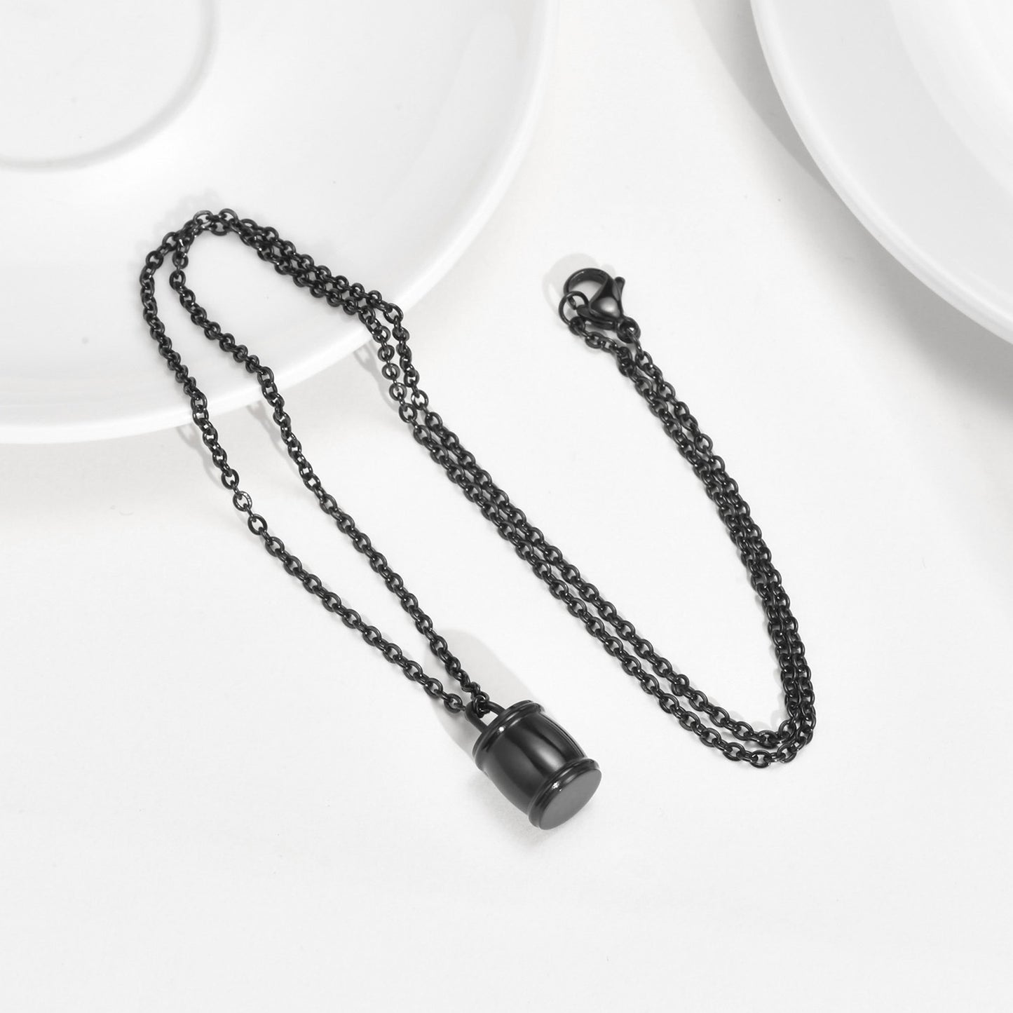 Cross-Border Jewelry Commemorative Pendant Necklace Small Jar Urn