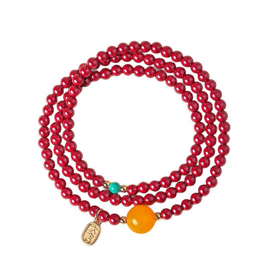 Cinnabar Multi-Wrap Bracelet
