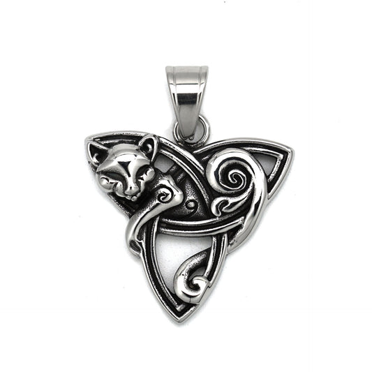 Steel Necklace – Elegant Egyptian Fox Pendant