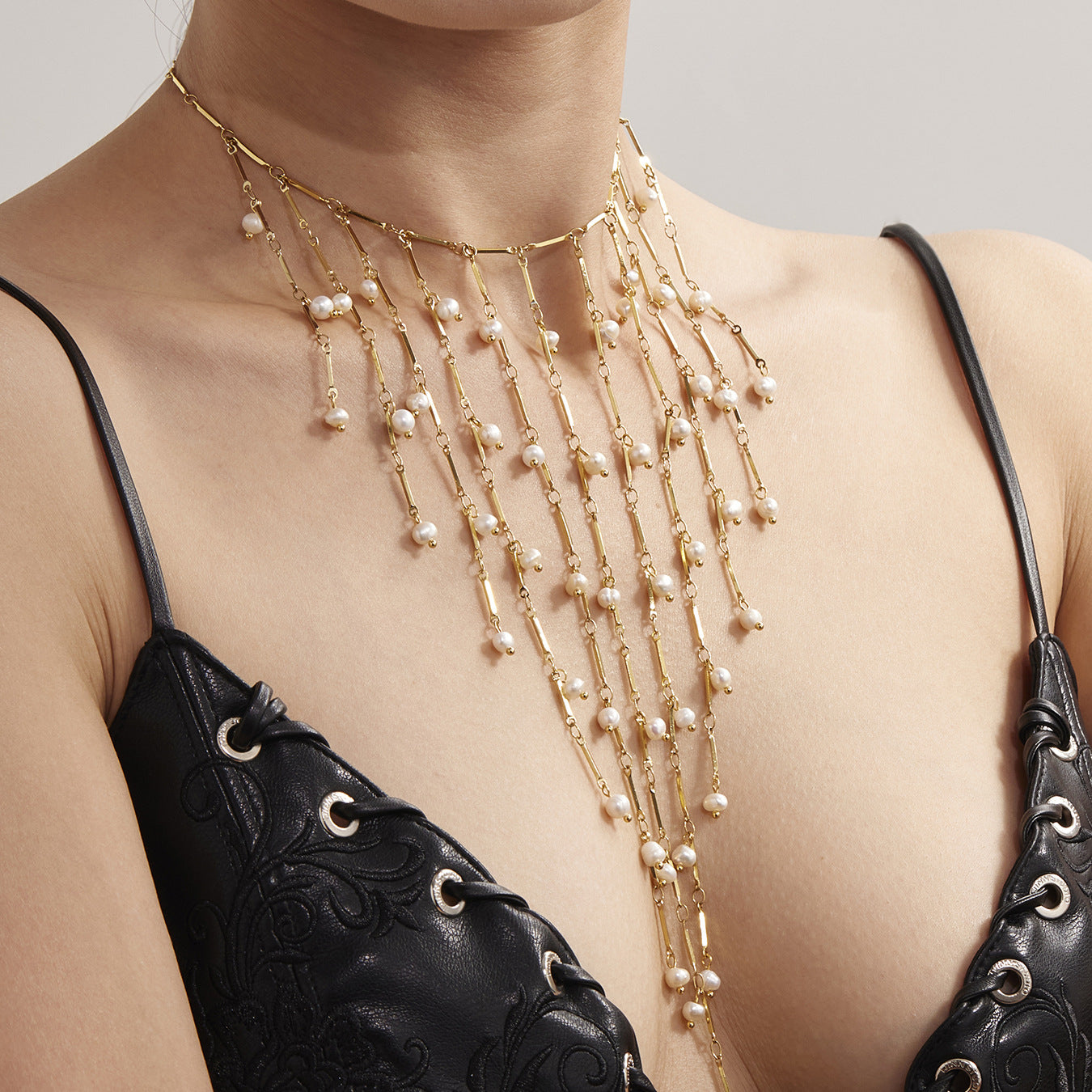 Planderful Freshwater Pearl Necklace Ultra Delicate Women