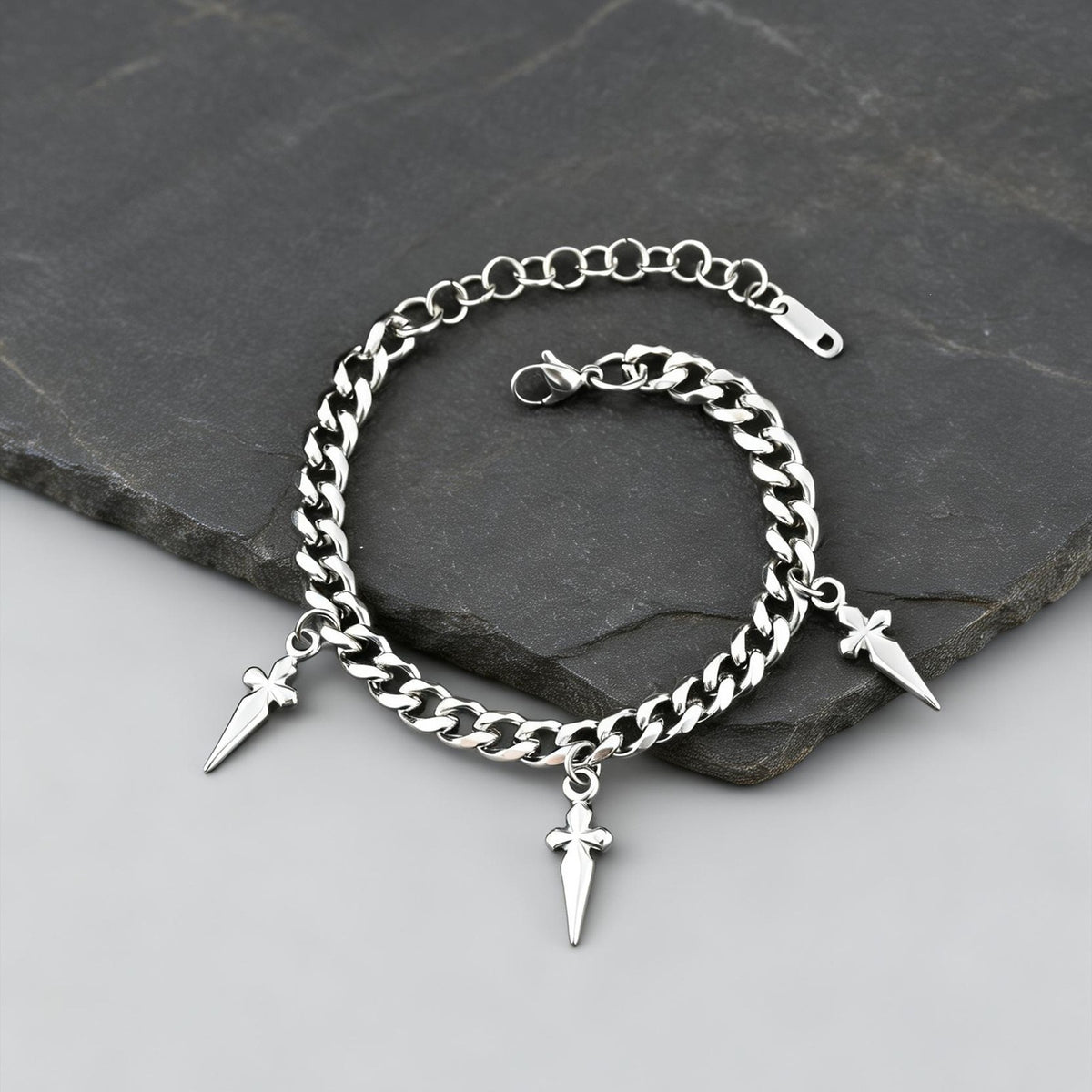 Cross Stainless Steel Bracelet
