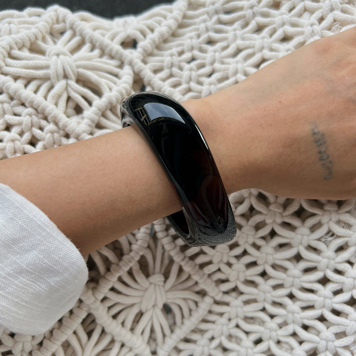 Geometric Polygon Bracelet By Planderful Vienna Verve For Women Translucent Exaggerated Modern Statement Jewelry