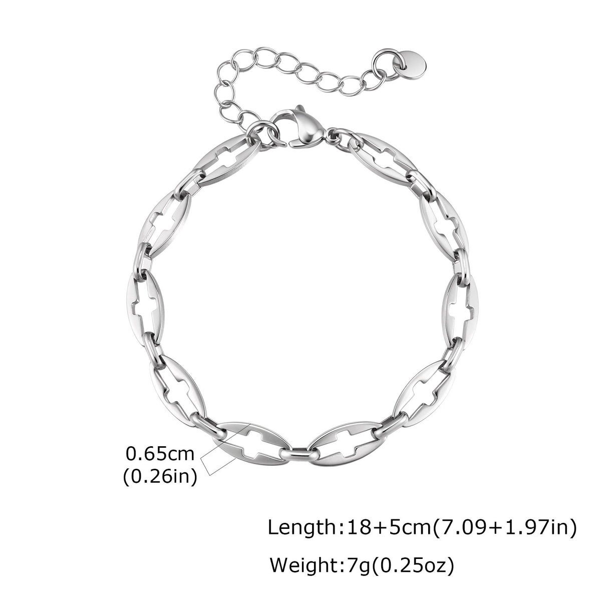 Cross Stainless Steel Bracelet