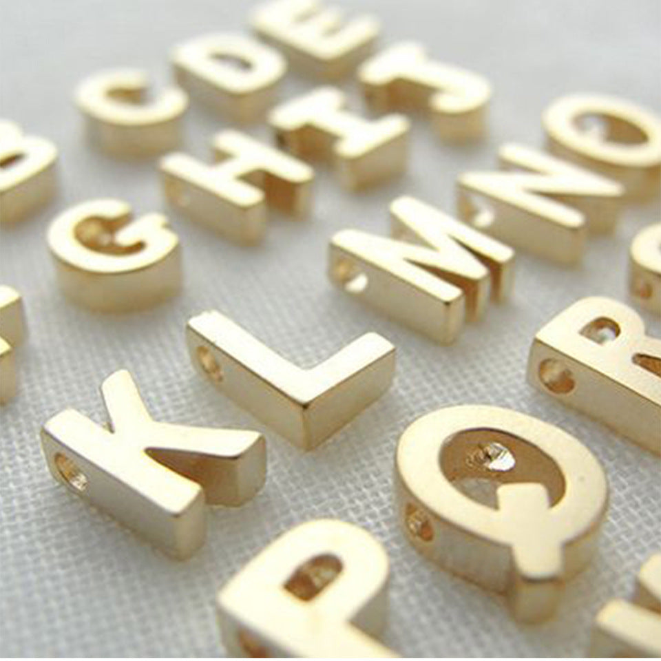 Planderful Jewelry Alphabet Letter Pendant Necklace Stainless Steel Customizable 26 Letters Gift