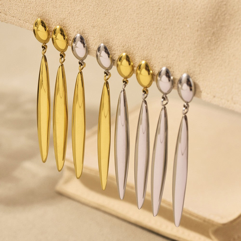 Planderful Water Drop Earrings For Women 18K Gold Plated