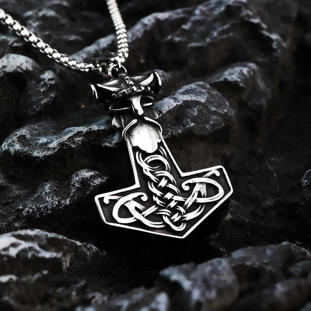 Vintage Viking Stainless Steel Pendant Necklace