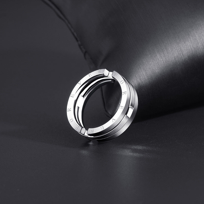 Planderful Everyday Genie Titanium Steel Ring For Men Does Not Fade Durable Modern Jewelry