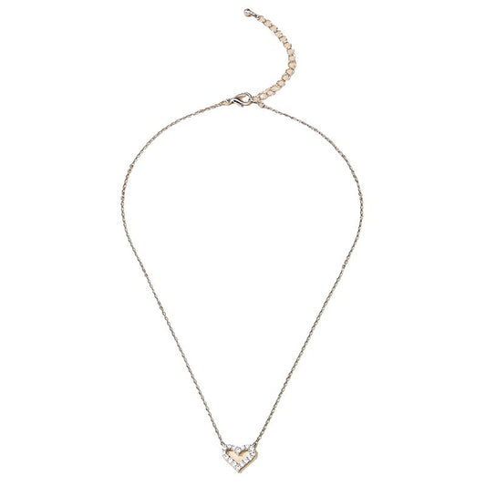 Sweet Korean Style Metal Heart Necklace for Women