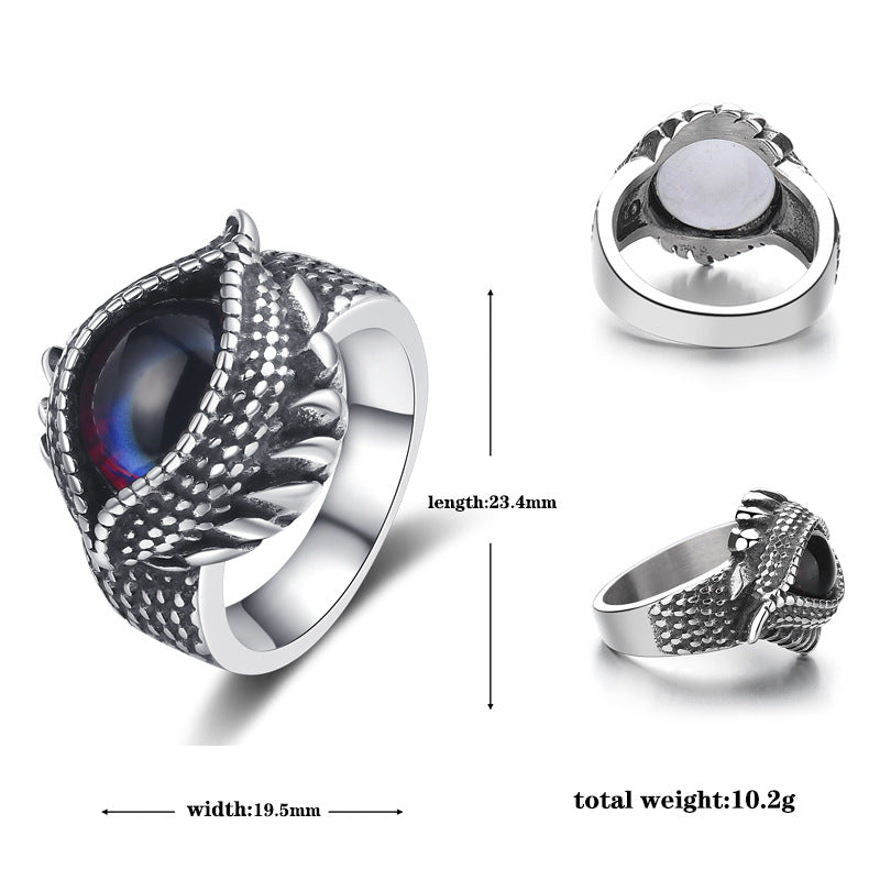 Steel Ring – Statement Retro Titanium Ring