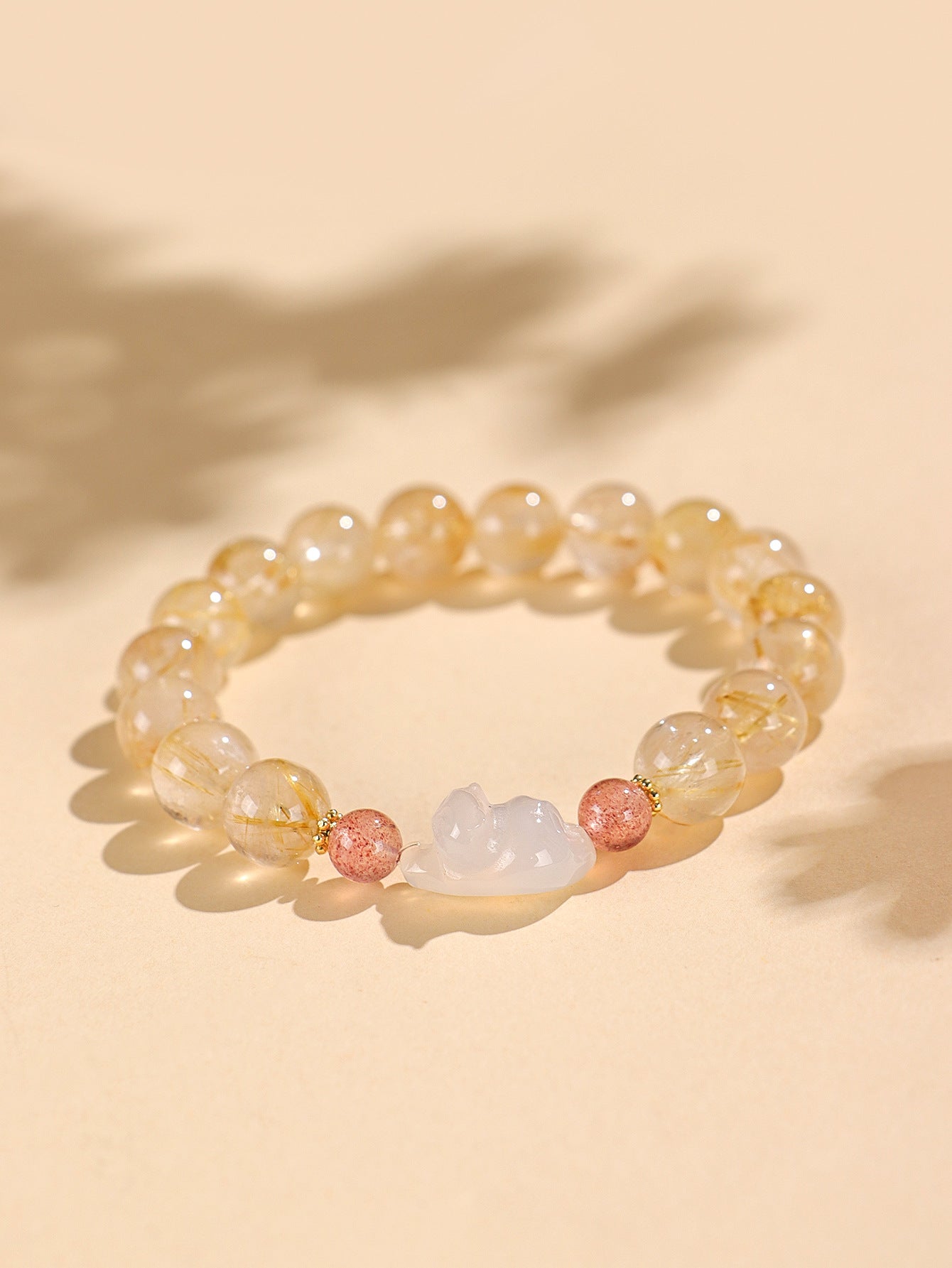 Planderful Fortune's Favor Bracelet – Unique Citrine Design with Crystal Accents