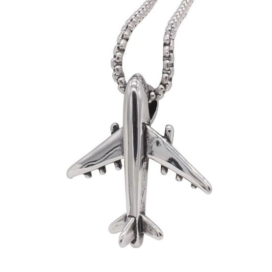 Premium Retro Aircraft Pendant Titanium Steel For Men And Unisex Planderful Everyday Genie Collection