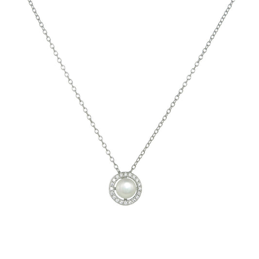 Planderful Pearl Necklace S925 Sterling Silver Natural Pearl Vintage Elegance For Fashion Lovers