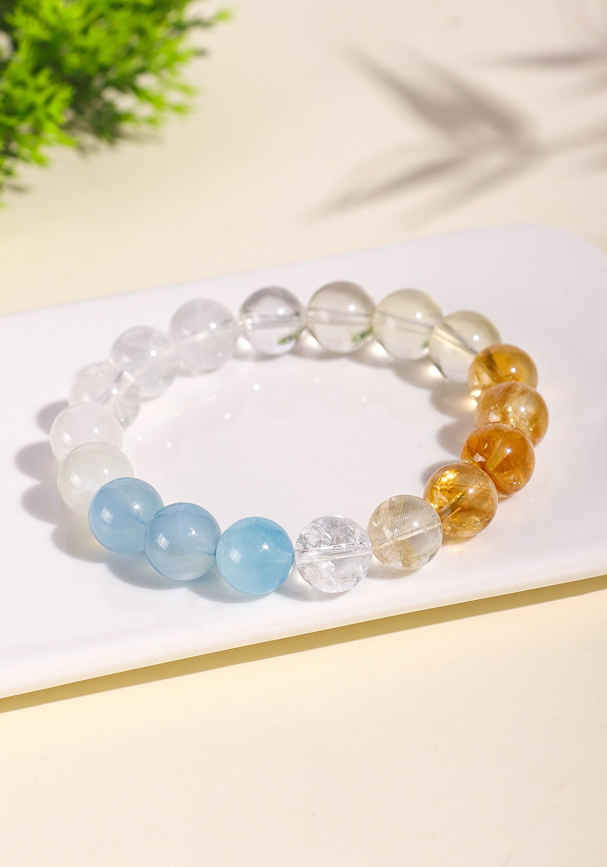 Planderful Fortune's Favor Bracelet – Natural Aquamarine Crystal Design