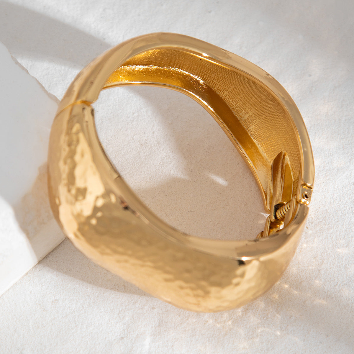 Planderful Geometric Alloy Bracelet Vienna Verve Exaggerated Wide Face Statement for Modern Women