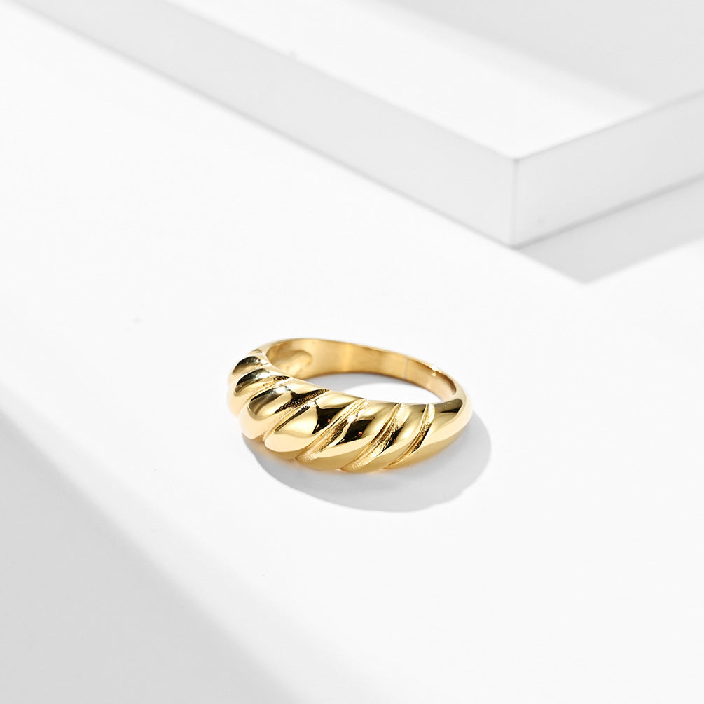 Stainless Steel Women's Bread Ring – Wedding Proposal Couple