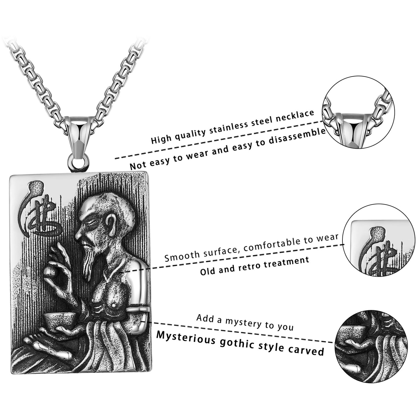 Steel Necklace – Vintage For Him