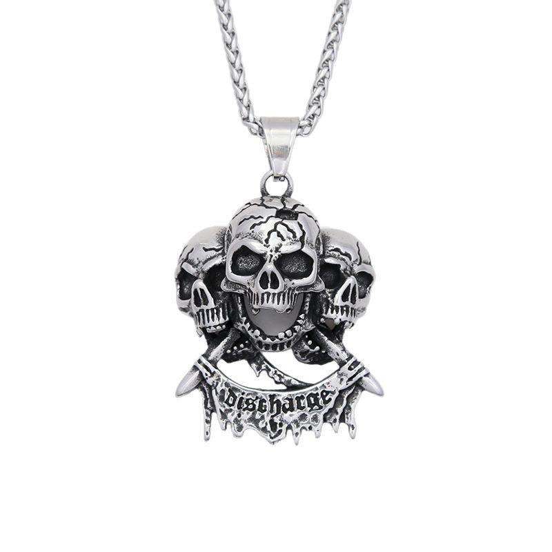Punk Skull Stainless Steel Men's Ring