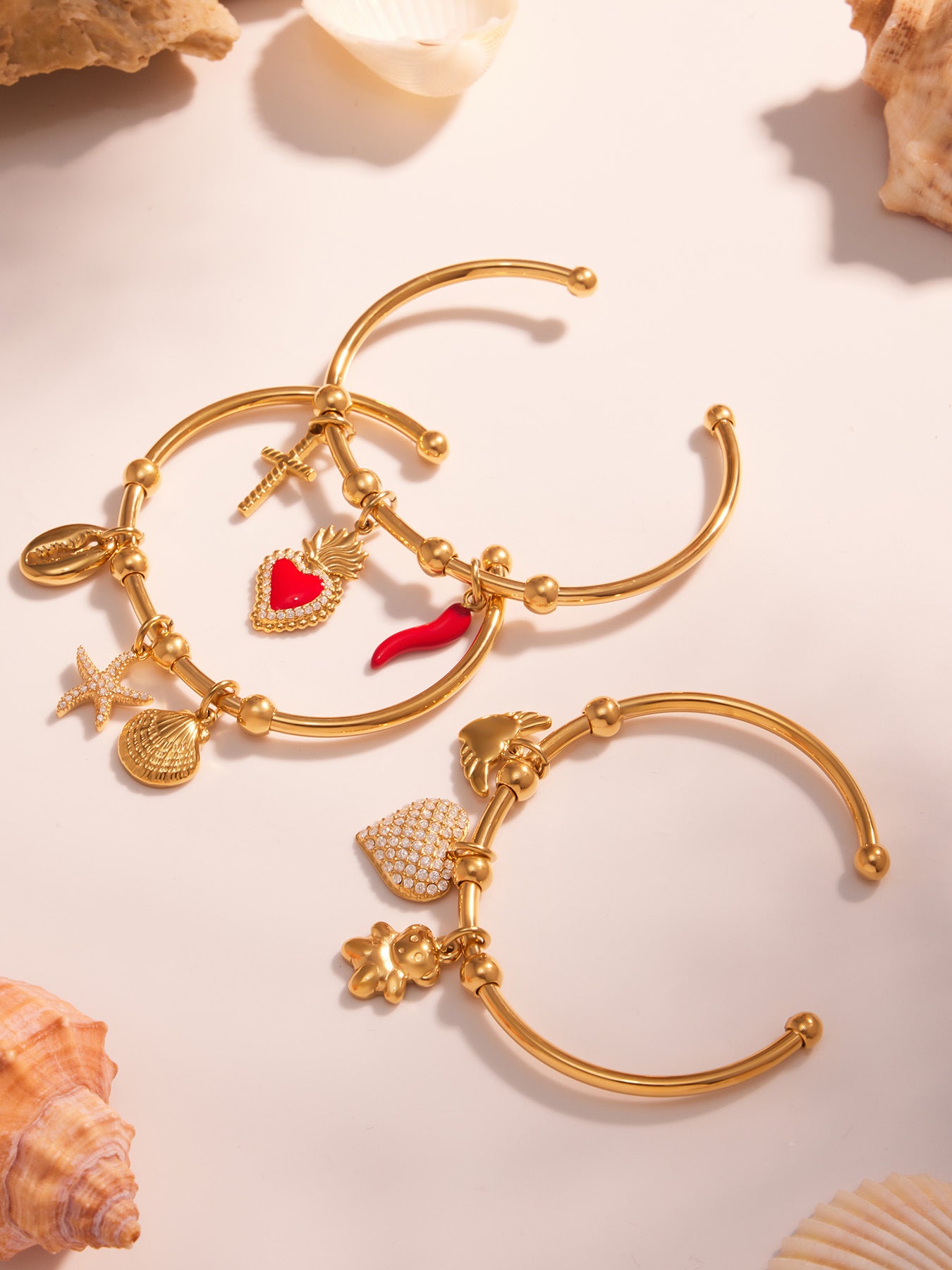 Planderful Handmade Geometric Opening Bracelet For Women