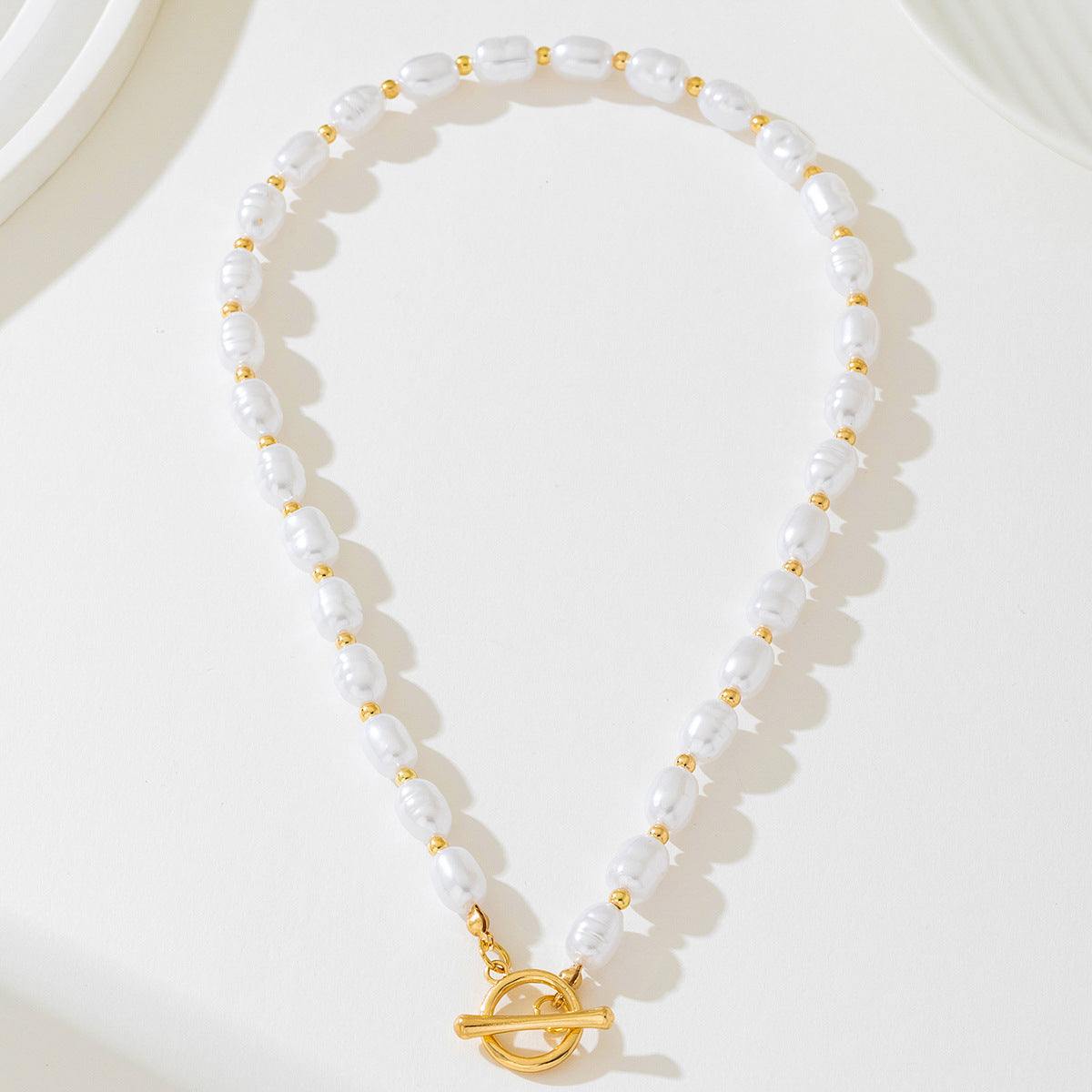 Planderful Vienna Verve Necklace – Elegant Irregular OT Buckle Design