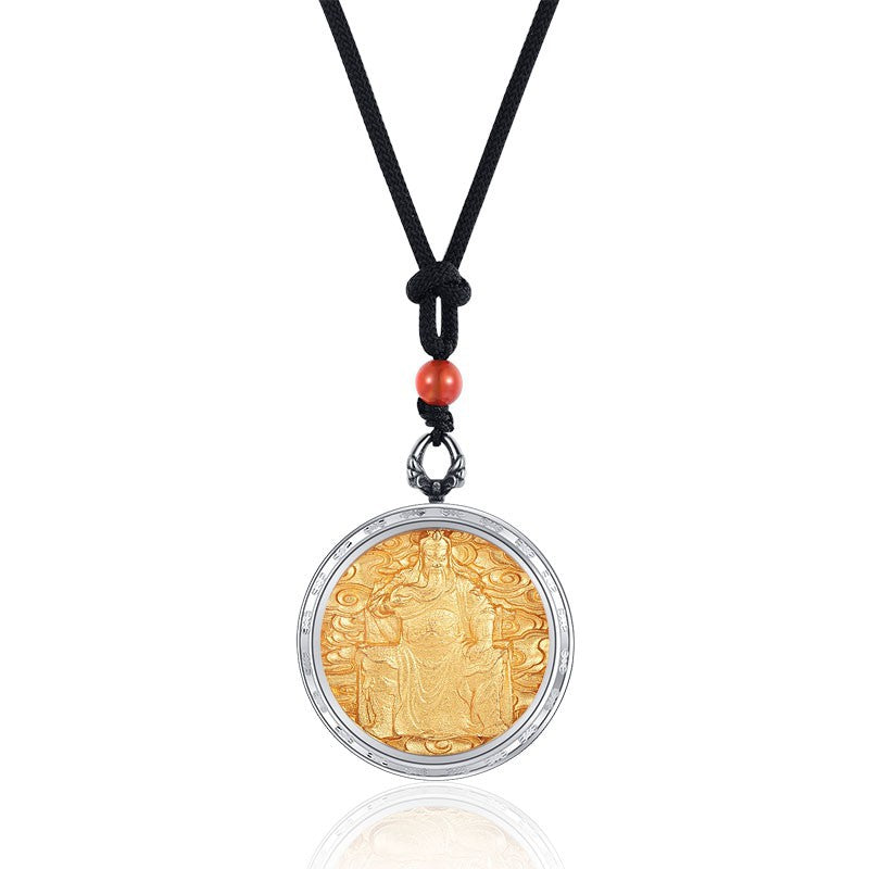 Steel Necklace – Elegant Everyday Buddha Gift