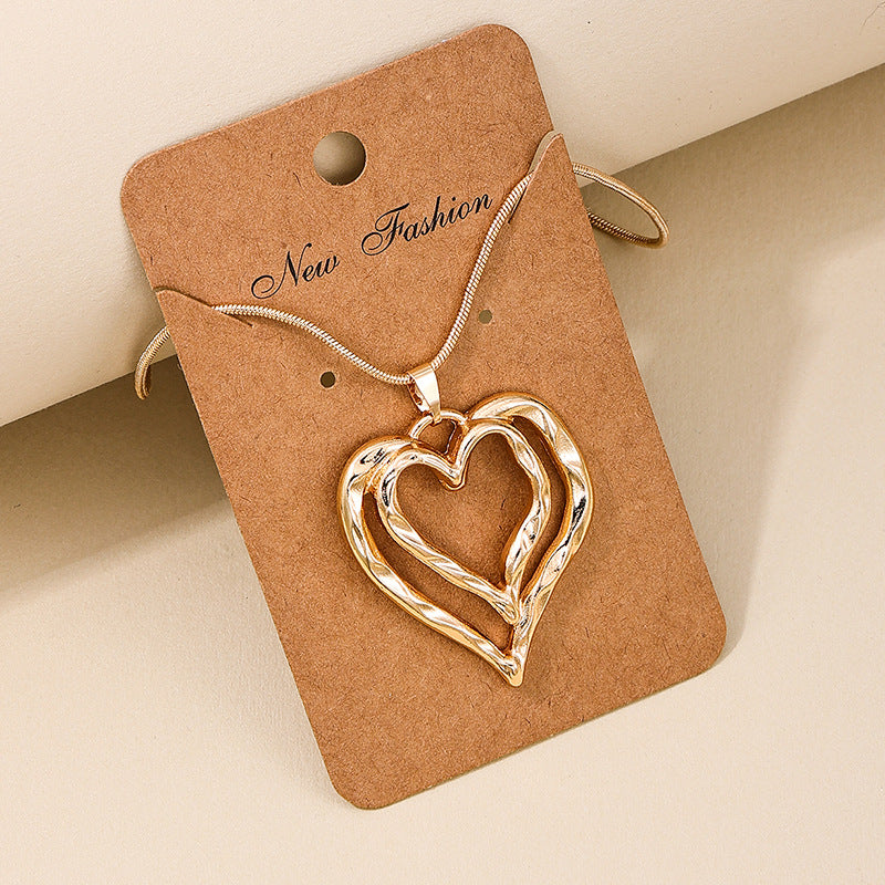Exclusive Hollow Love Lady Necklace - Vienna Verve Collection