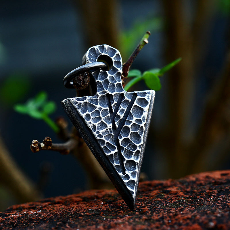 European Retro Arrow Pendant - Wholesale Viking Rune Stainless Steel Accessories for Men