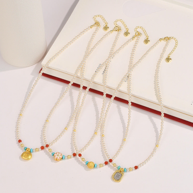 Pearl Fortune Pendant Necklace