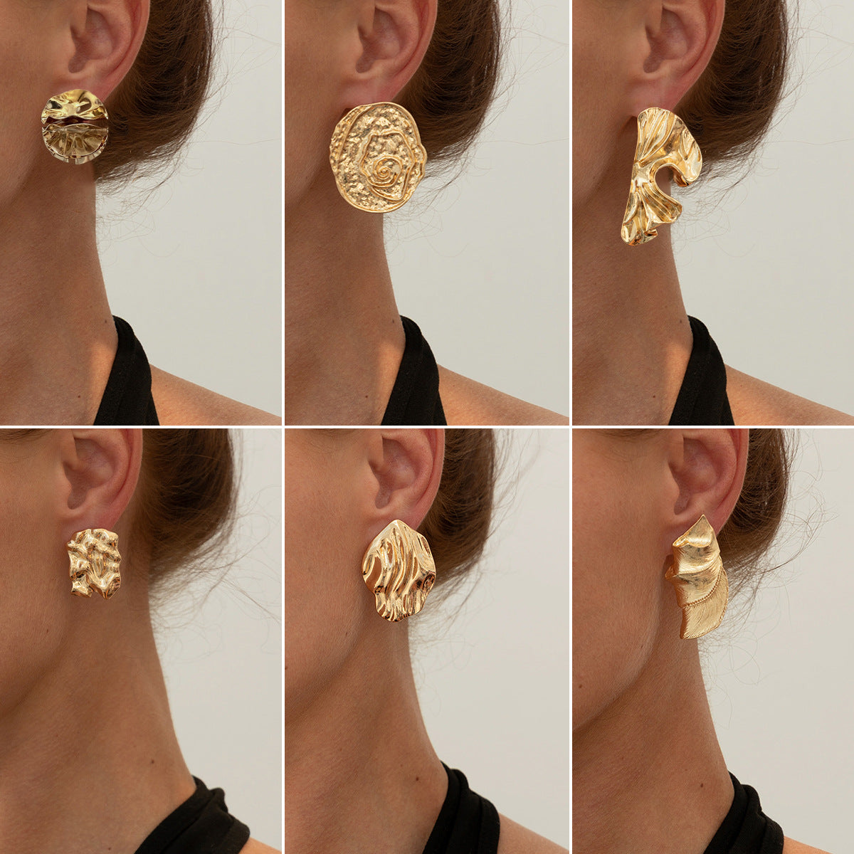 Planderful Vienna Verve Earrings – Elegant Fold Design