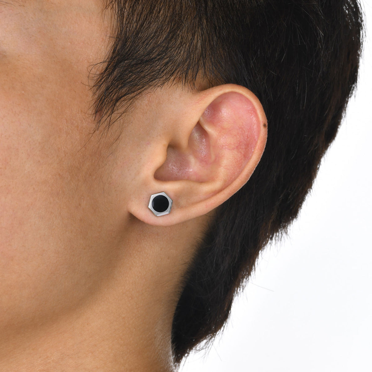 Modern Stainless Steel Earring — Single