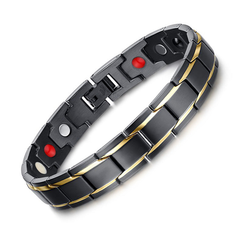 Black Stainless Steel Bracelet for Men