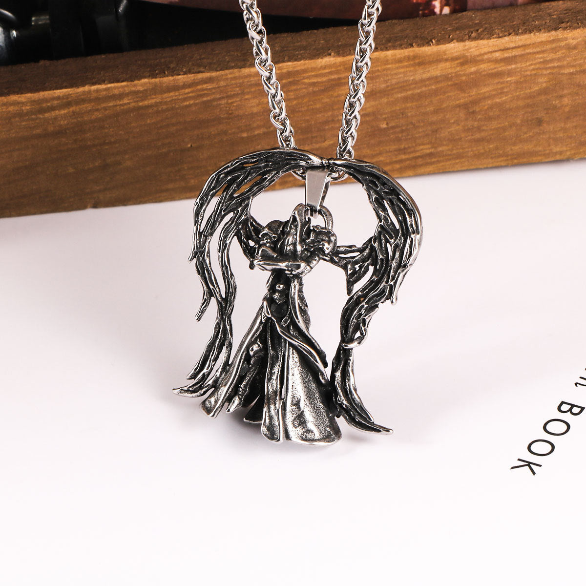 Battle Angel Stainless Steel Pendant – Men's Animation Necklace Pendant