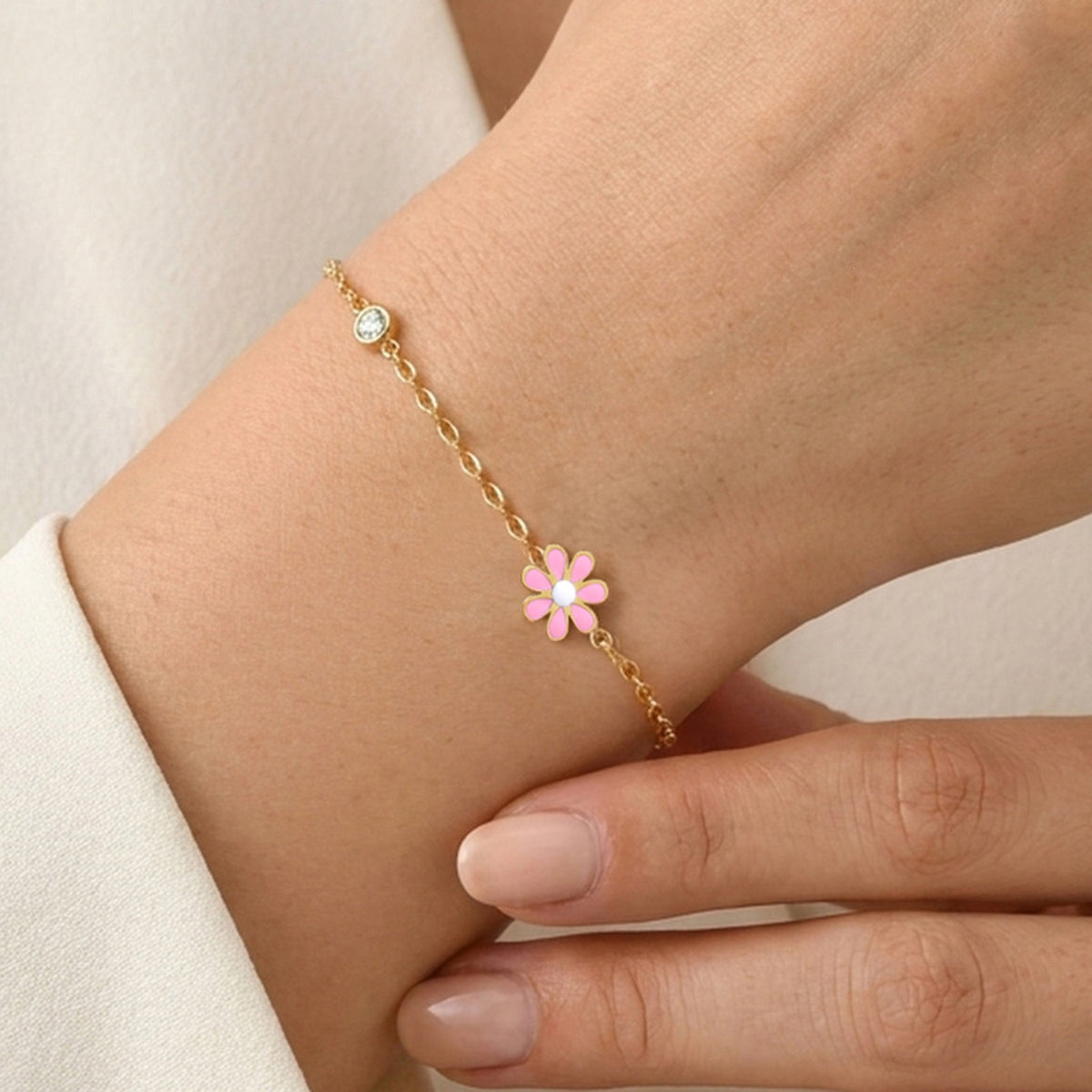 Flower Stainless Steel Bracelet Unisex