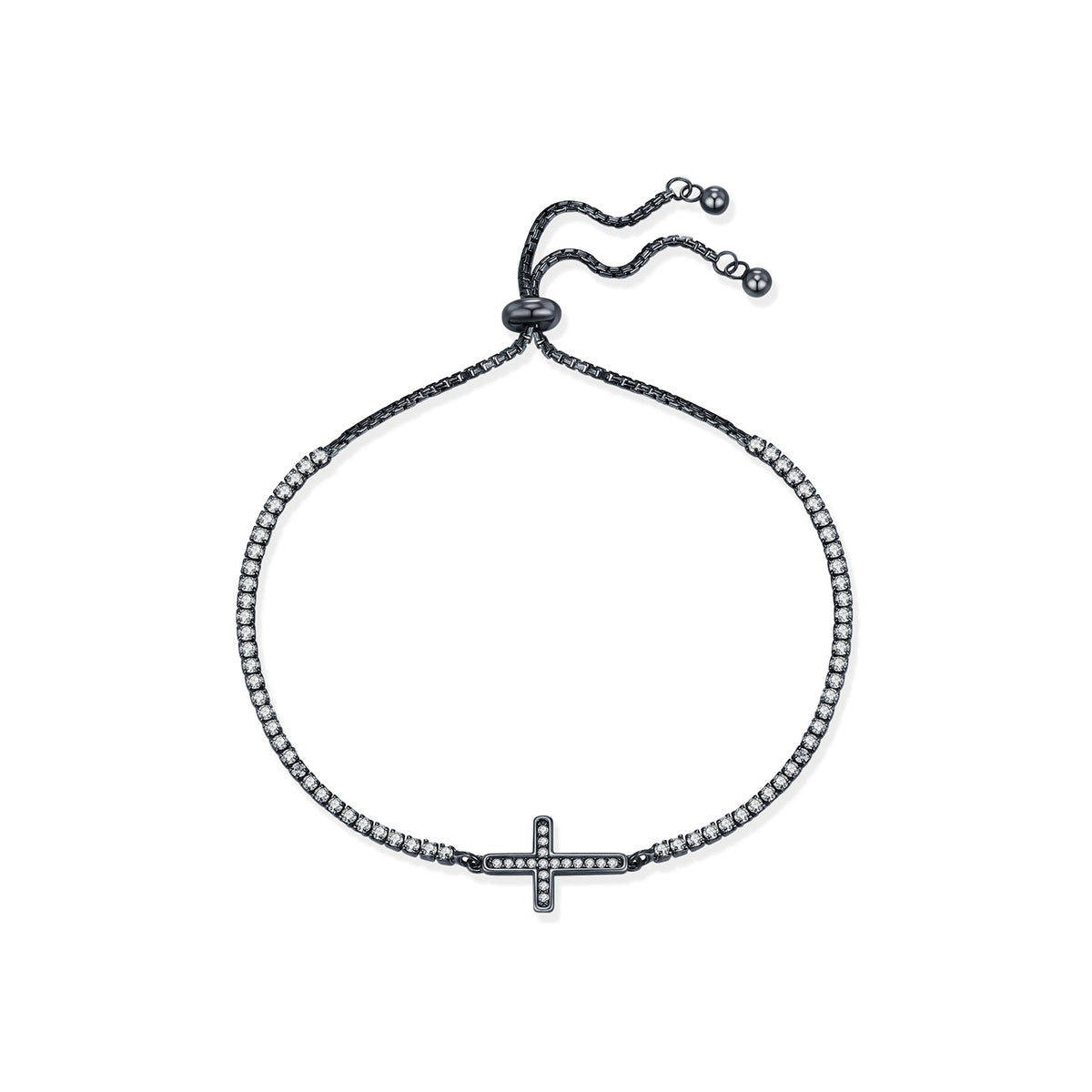 925 Sterling Silver Cross Bracelet