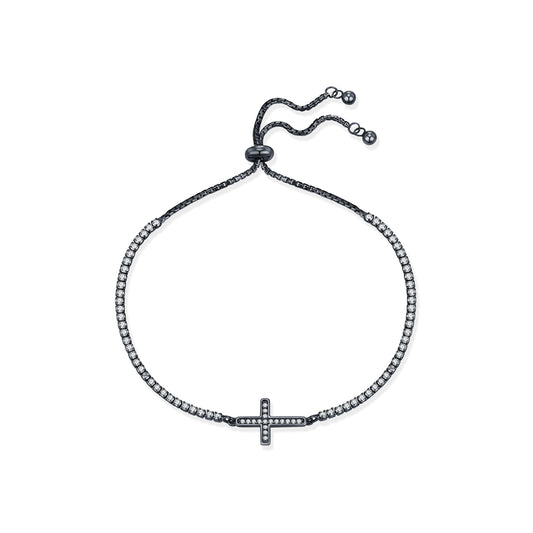 925 Sterling Silver Cross Bracelet
