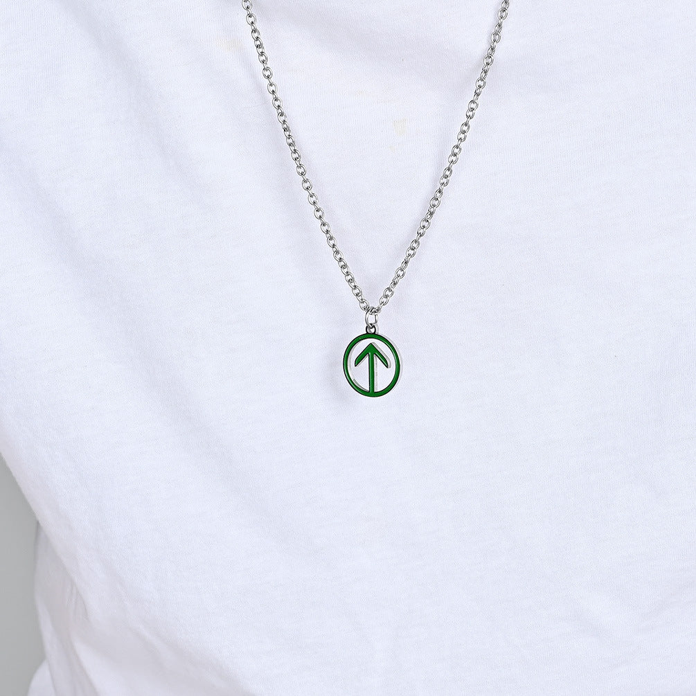 Niche Personalized Pass Code Titanium Steel Necklace Pendant