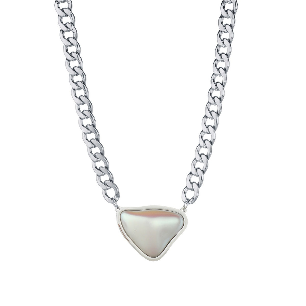 Heartbeat Steel Necklace by Planderful - Hip-Hop Street Style Jewelry for Men