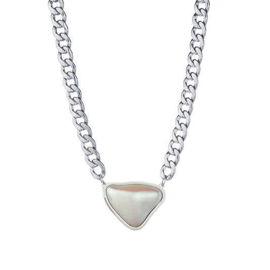 Heartbeat Steel Necklace by Planderful - Hip-Hop Street Style Jewelry for Men