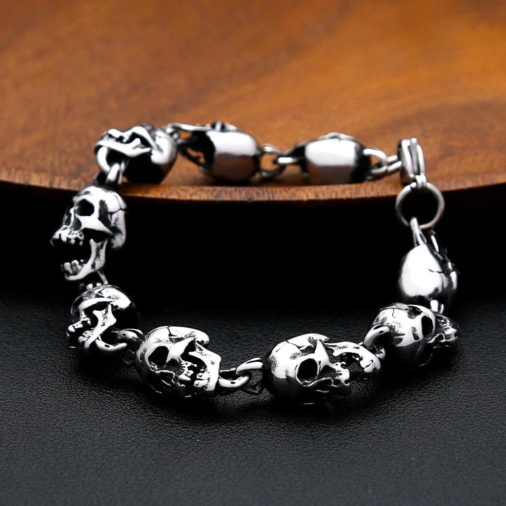 Skull Halloween Stainless Steel Men's Bracelet