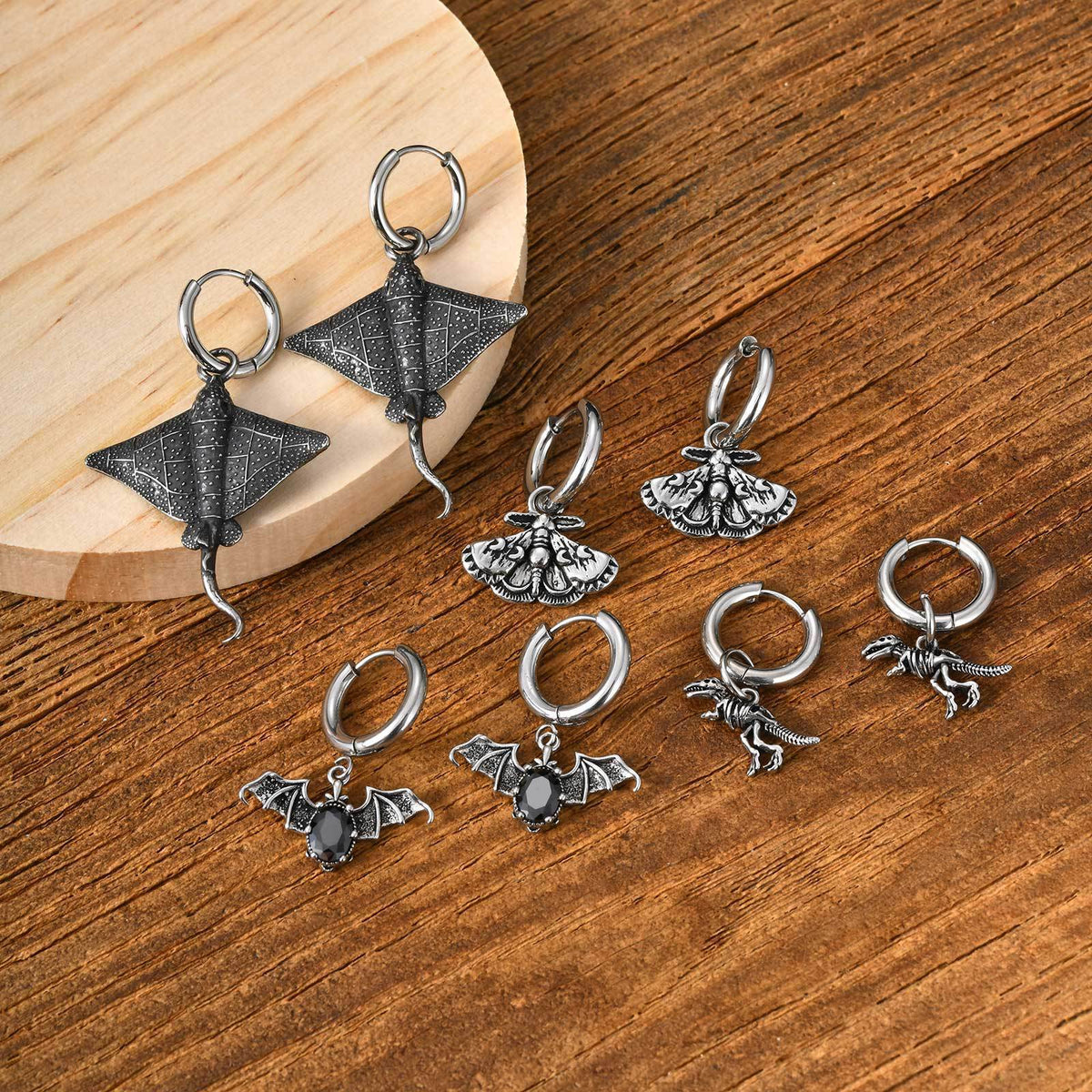 Celestial Moth Jewelry — Single Earrings or Necklace