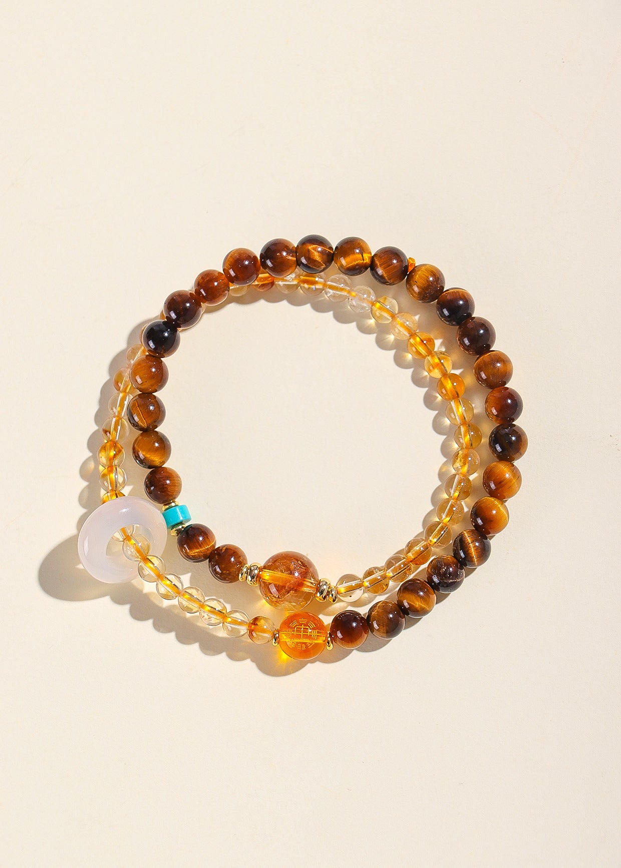 Planderful Fortune's Favor Crystal Bracelet – Unique Aquamarine and Agate Design