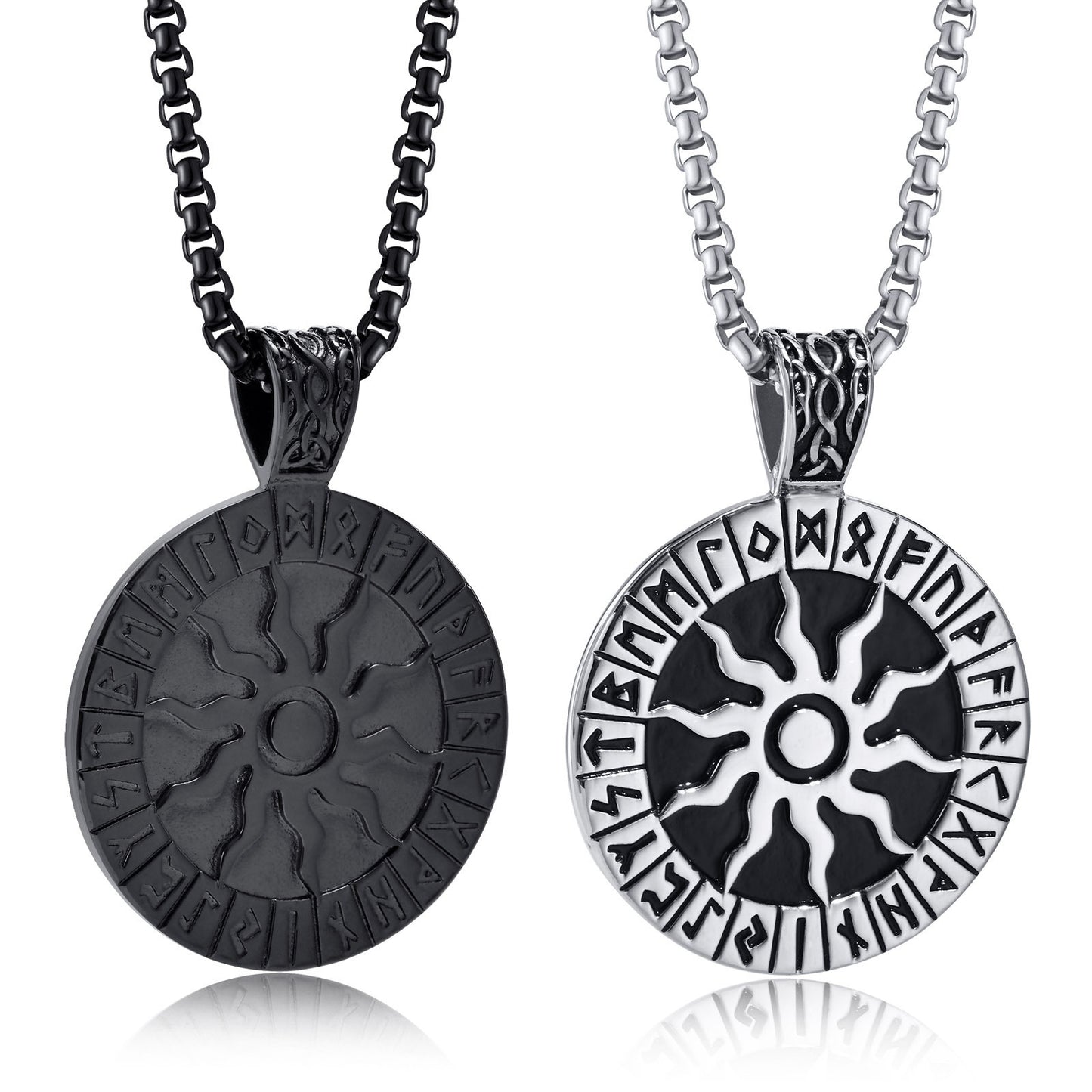 Cross-Border Jewelry Wholesale Men's Viking Pendant Necklace