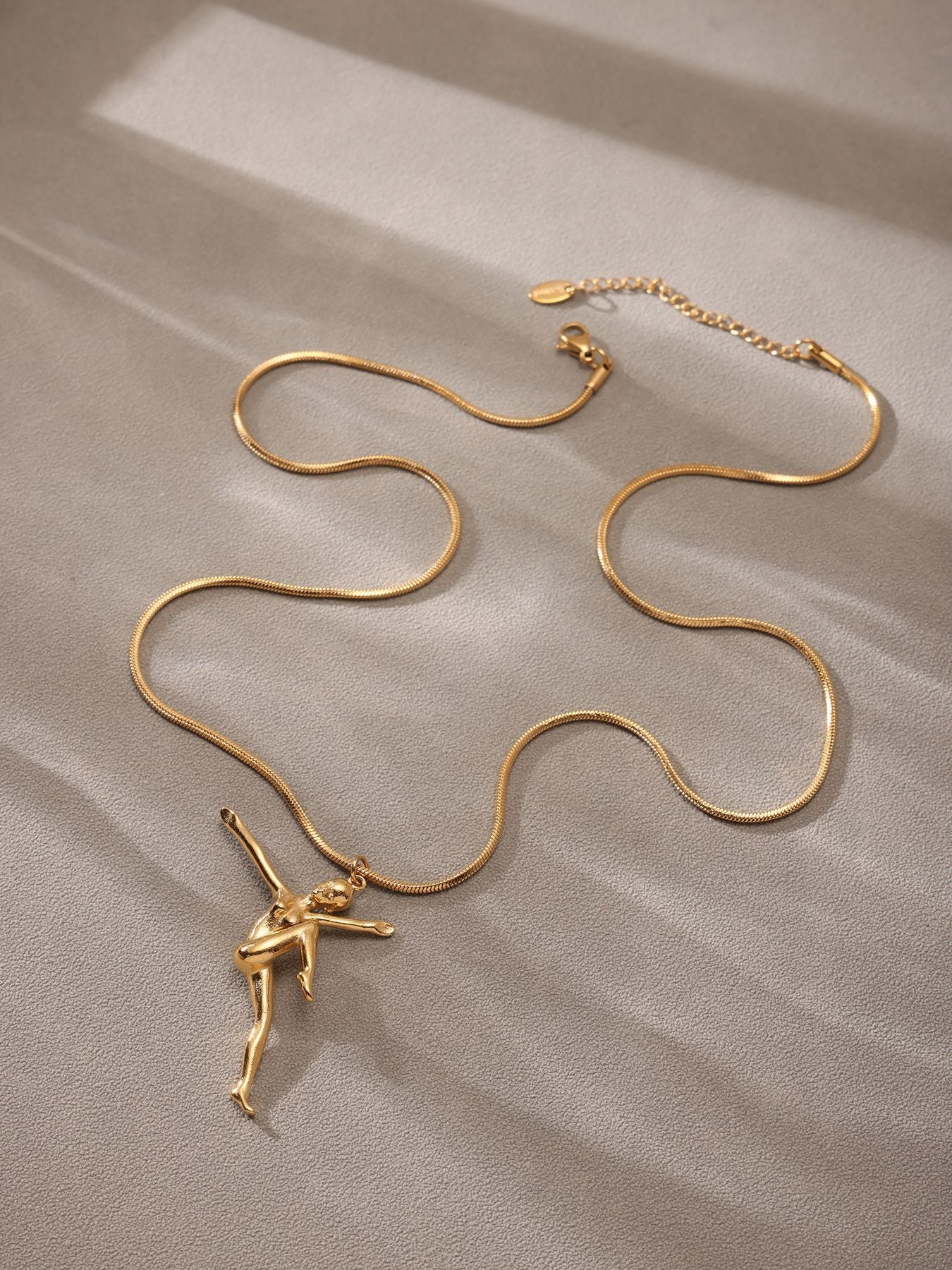 Planderful Dancing Girl Collarbone Necklace 5A Zircon Women