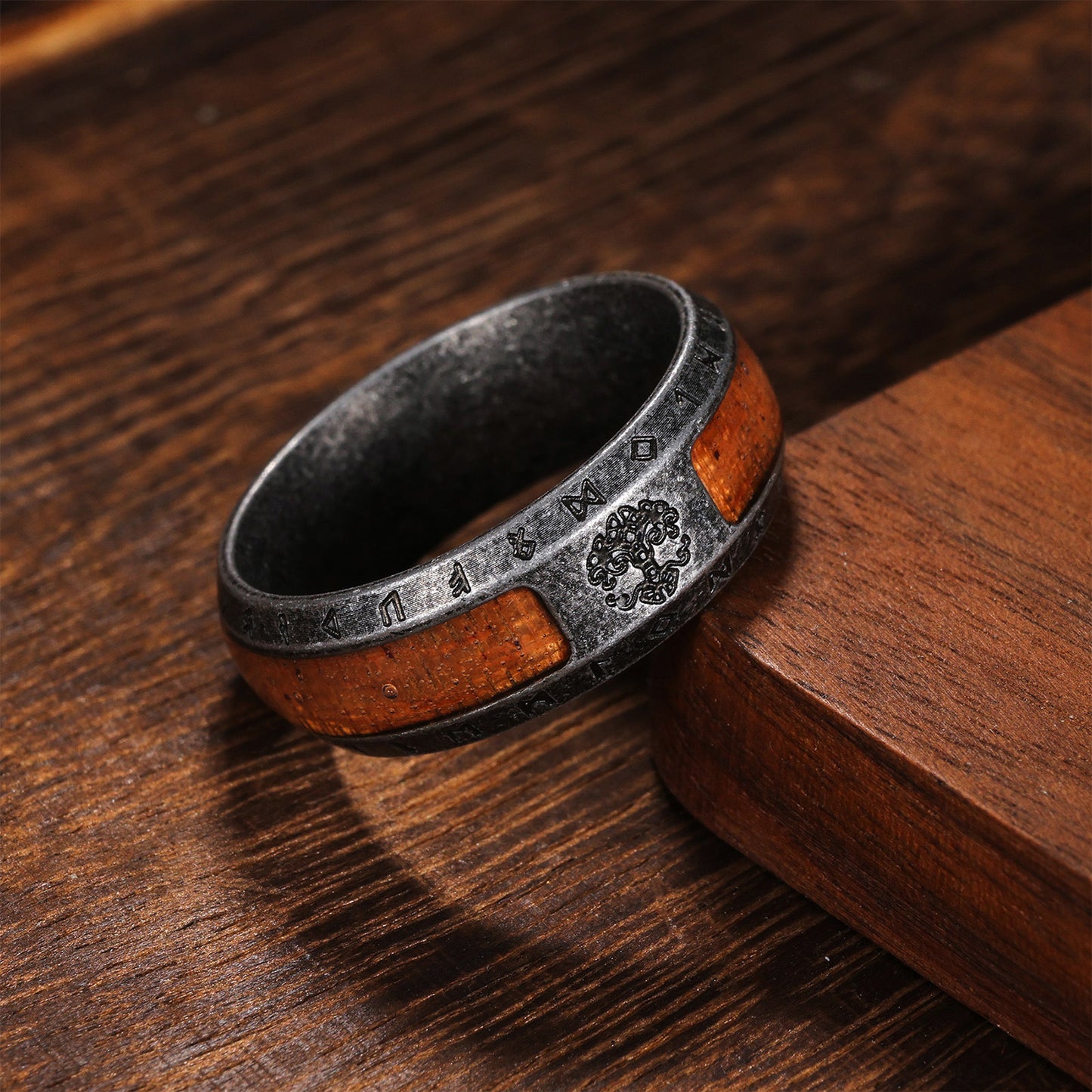 Planderful Everyday Genie Viking Tree Of Life Ring For Men Steel Unisex Retro Protection Symbol
