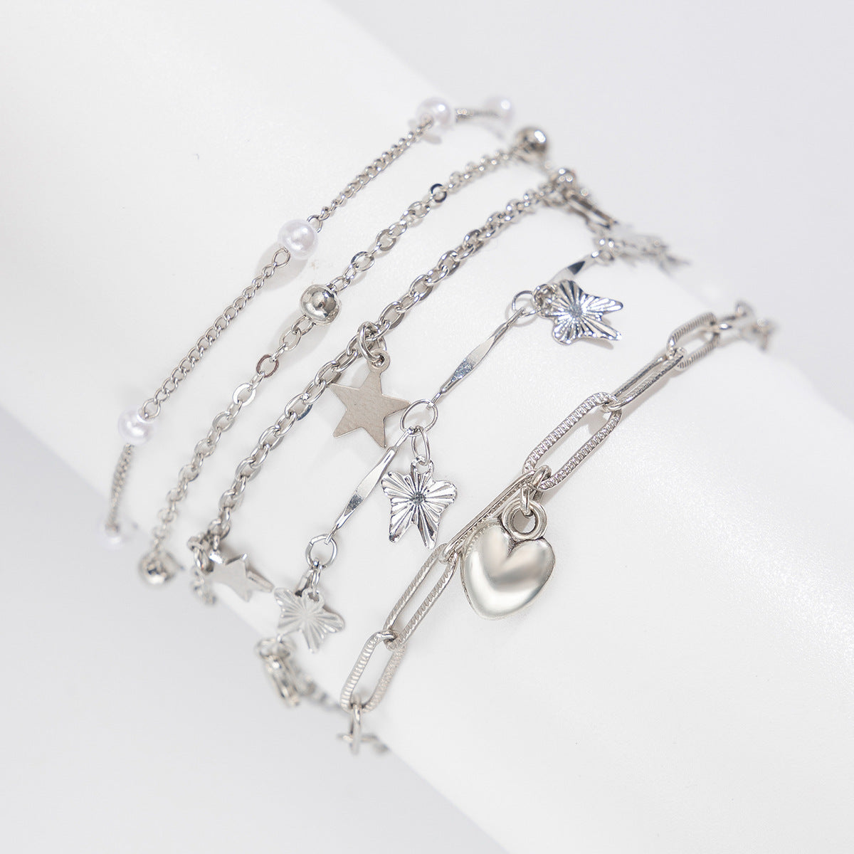 Planderful Pearl Bead Bracelet Vienna Verve Personalized Love Star Pendant For Women