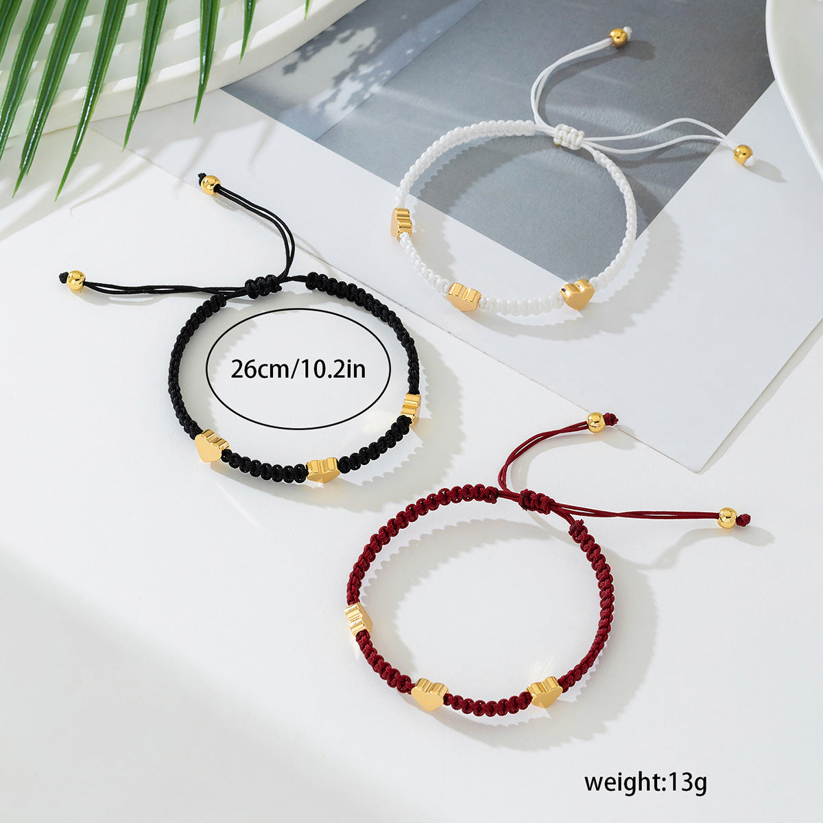 Planderful Vienna Verve Bracelet – Stylish Metal Love Braided Rope Design