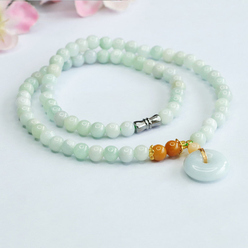 Jadeite Peace Buckle 15 mm Bracelet