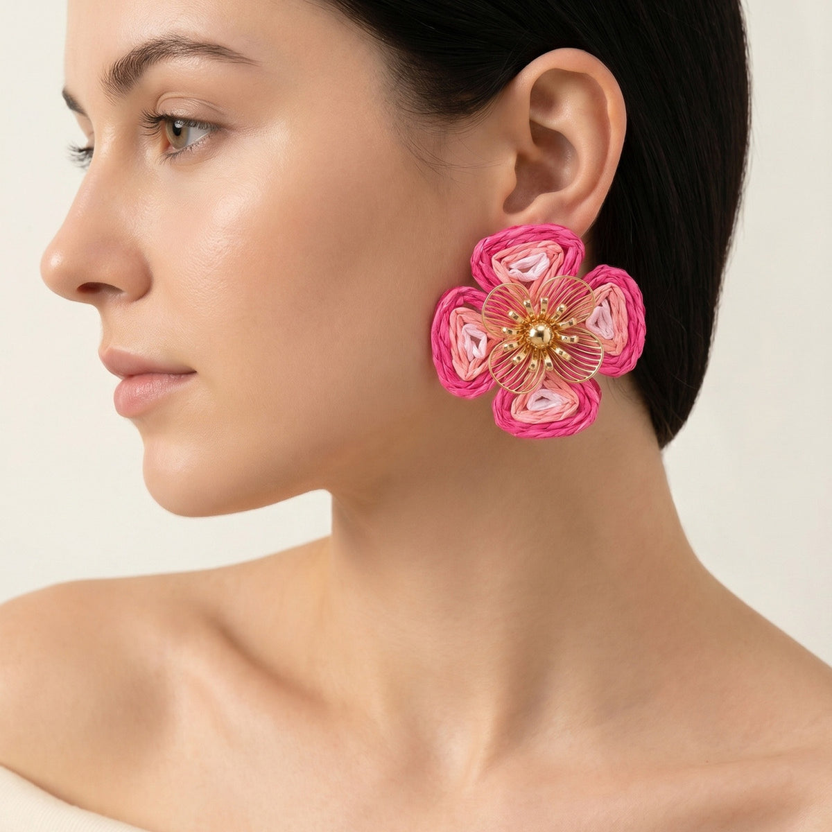 Floral Cat Earrings