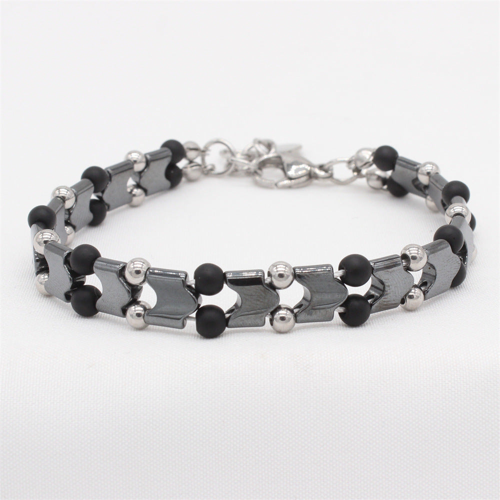 Planderful Everyday Genie Bracelet – Personalized Black Gallstone Tiger's Eye Beaded Jewelry